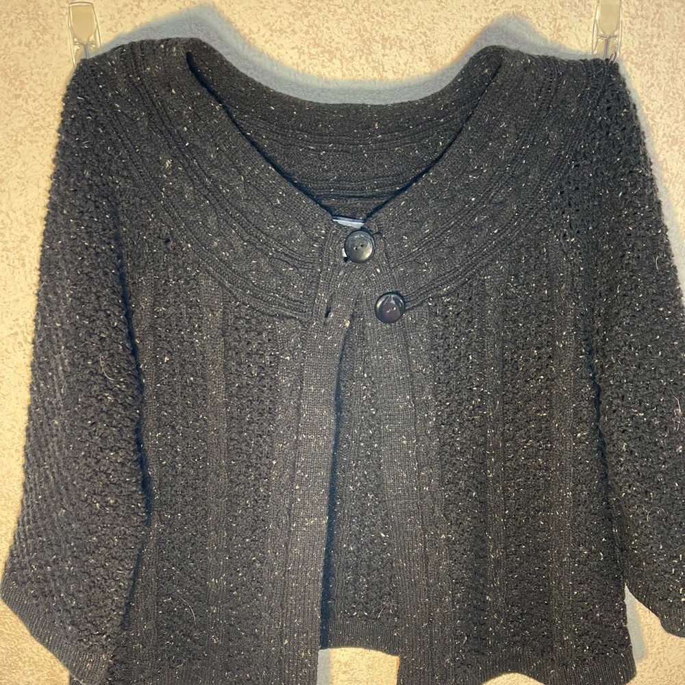 Croft & Barrow Black with grey sweater